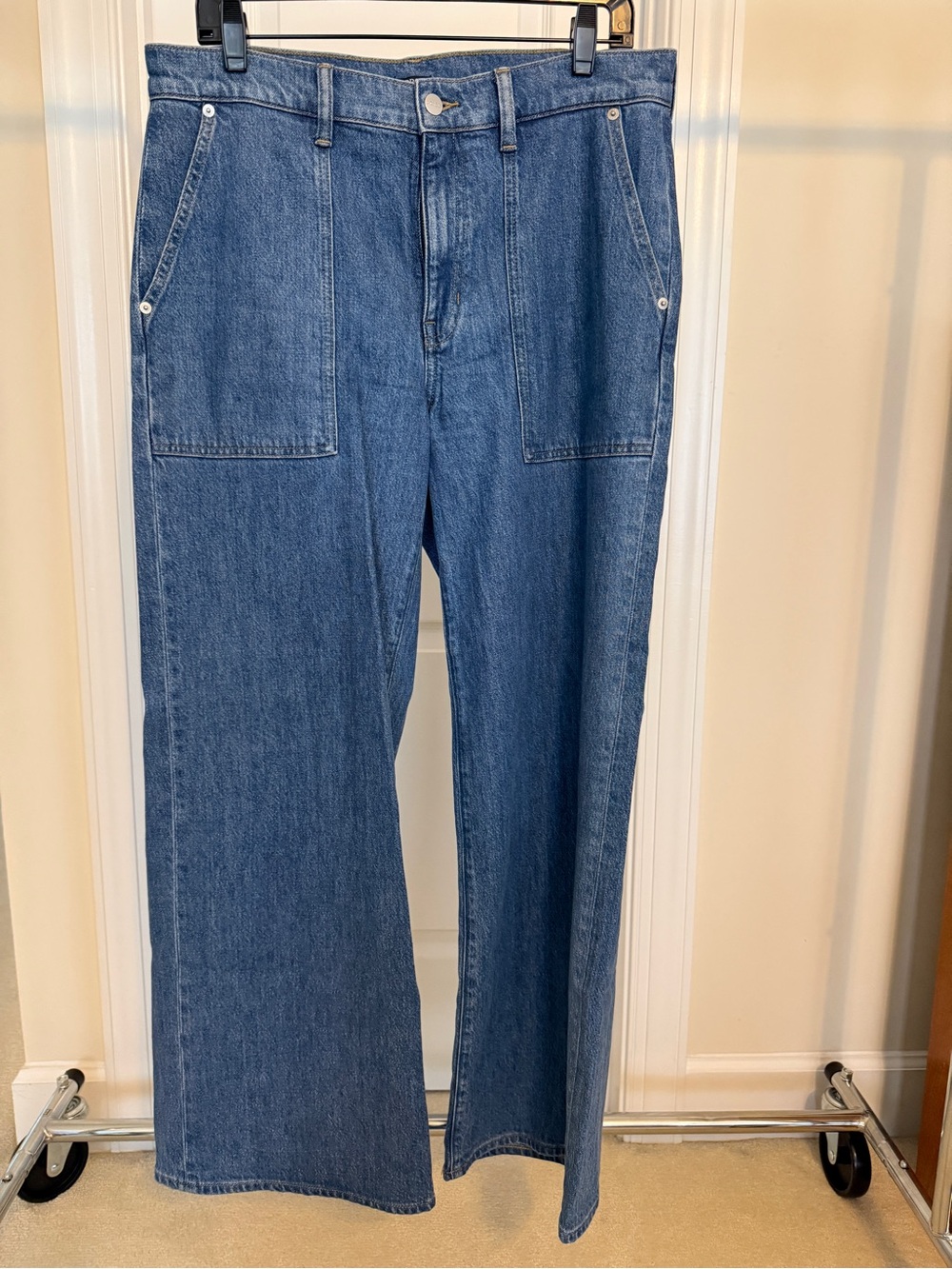 Almost New J.Crew Women’s Blue Wide-Leg Jeans